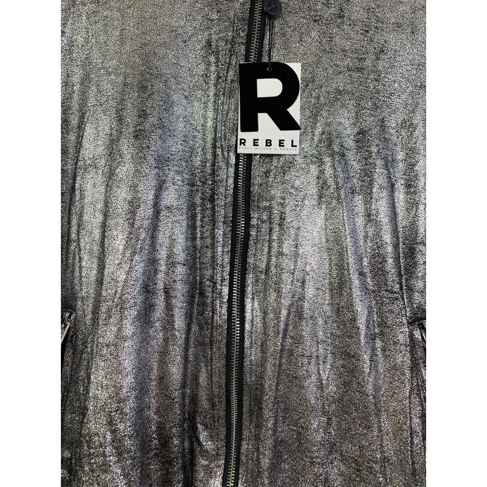 Rebel Women's Silver & Black Jacket - Picture 3 of 5